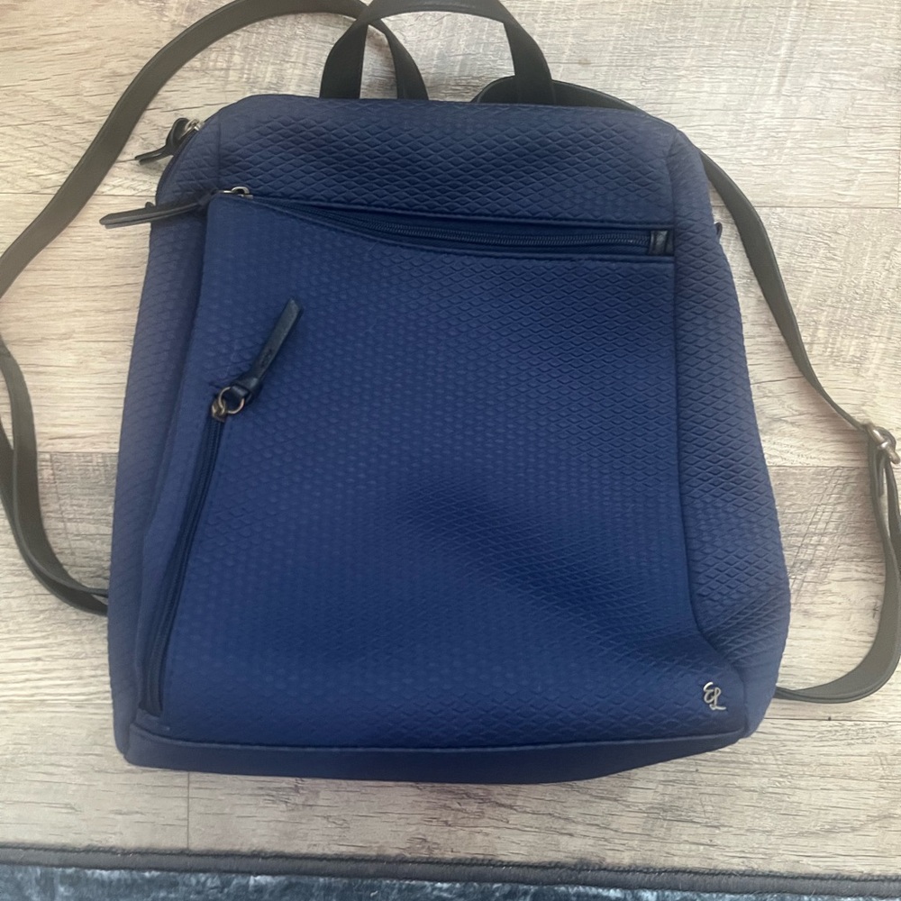 Women’s The Sac Elliott Luca Navy Blue Nylon Backpack